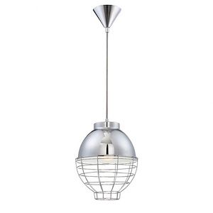 Brampton - 1 Light Pendant - 10 Inches Wide by 12.75 Inches High