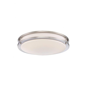 Warden - 13W 1 LED Small Flush Mount - 14 Inches Wide by 4 Inches High