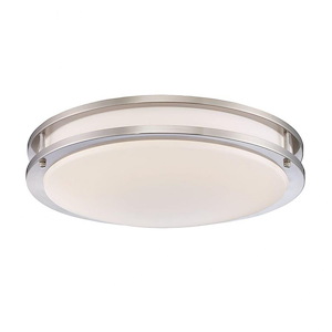 Warden - 27W 1 LED Large Flush Mount - 18 Inches Wide by 4.25 Inches High