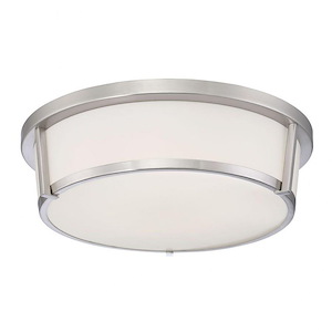 Java - 18W 1 Led Flush Mount - 14 Inches Wide By 4 Inches High