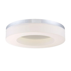 Abell - 25W 1 Led Large Flush Mount - 13.75 Inches Wide By 3 Inches High