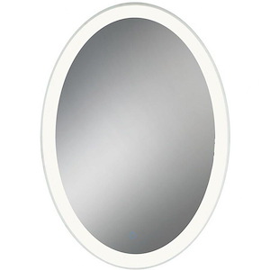 31W 1 Led Oval Edge-Lit Mirror - 25 Inches Wide By 35 Inches High - 1212356