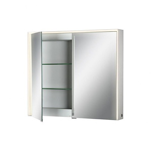 32 Inch 19W 1 Led Double Door Cct Edge-Lit Mirror Cabinet