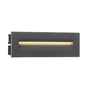 8.5W 1 LED Outdoor In-Wall Mount - 9.88 Inches Wide by 3.44 Inches High