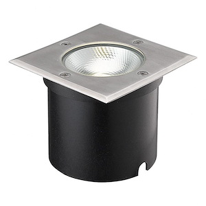 7W 1 Led Square In-Ground Light - 5 Inches Wide By 4.13 Inches High
