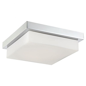 Barlow - 16W 1 Led Large Flush Mount - 12 Inches Wide By 3.5 Inches High