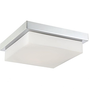 Barlow - 16W 1 Led Large Flush Mount - 12 Inches Wide By 3.5 Inches High