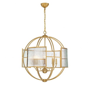 Manilow Chandelier 8 Light - 25.5 Inches Wide by 29 Inches High