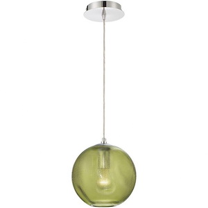 Della - 1 Light Small Pendant - 8 Inches Wide by 8.5 Inches High