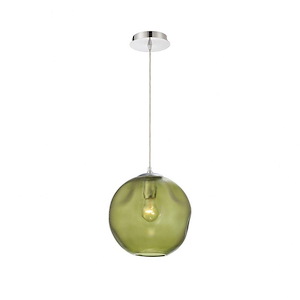Della - 1 Light Large Round Pendant - 11 Inches Wide by 11.5 Inches High - 702194