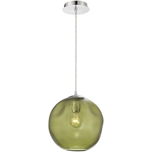 Della - 1 Light Large Round Pendant - 11 Inches Wide by 11.5 Inches High - 702194