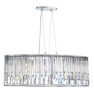 Genova Oval Chandelier 8 Light - 19.5 Inches Wide By 14.5 Inches High