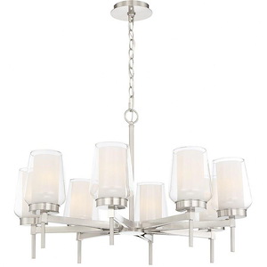 Manchester Chandelier 8 Light - 30 Inches Wide by 18 Inches High