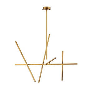 Crossroads Chandelier 10 Light Metal