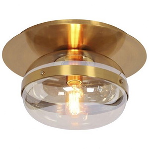 Nottingham - 1 Light Small Flush Mount - 10 Inches Wide By 6.5 Inches High