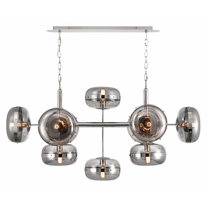 Nottingham - 10 Light Chandelier-27.25 Inches Tall and 21.75 Inches Wide - 1334808