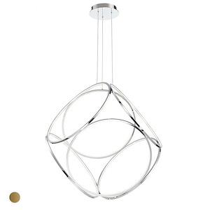 Glenview - 420W 6 LED Large Pendant - 34 Inches Wide by 33.5 Inches High