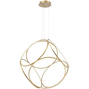 Glenview - 420W 6 LED Large Pendant - 34 Inches Wide by 33.5 Inches High