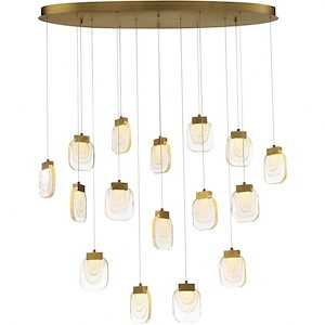 Paget Oval Chandelier 16 Light