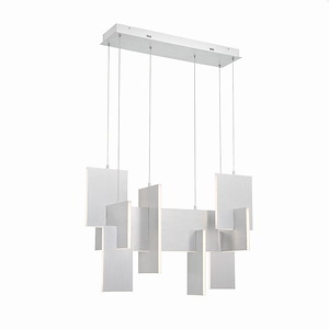 Coburg - 93W 1 LED Chandelier In Modern and Contemporary Style-23 Inches Tall and 14 Inches Wide