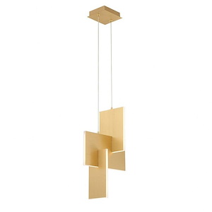 Coburg - 29W 1 LED Pendant In Modern and Contemporary Style-23 Inches Tall and 8 Inches Wide - 938391