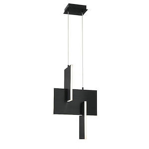 Coburg - 29W 1 LED Pendant In Modern and Contemporary Style-23 Inches Tall and 8 Inches Wide