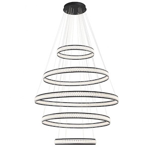 Forster - 60 Inch 465W Led 5-Tier Round Chandelier