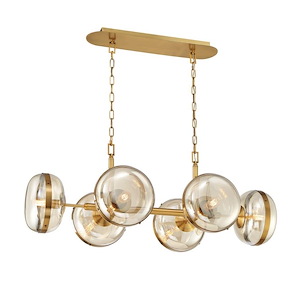 Nottingham - 6 Light Oval Chandelier In Transitional Style - 21 Inches Wide By 17.5 Inches High - 1212564