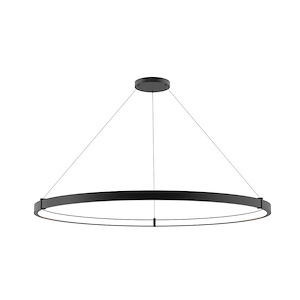 Mucci - 88W 1 Led Large Inward Pendant In Transitional Style - 60 Inches Wide By 2 Inches High