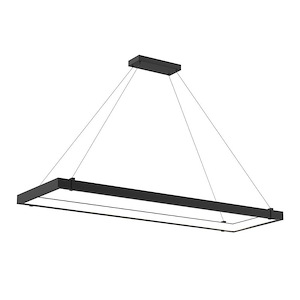 Mucci - 76W 1 Led Inward Rectangular Pendant In Transitional Style - 18.75 Inches Wide By 2 Inches High - 1212605