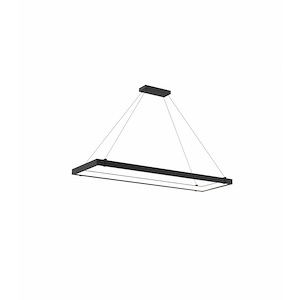 Mucci - 76W 1 Led Inward Rectangular Pendant In Transitional Style - 18.75 Inches Wide By 2 Inches High - 1212605