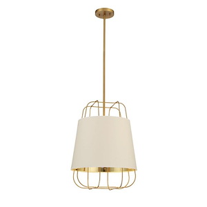 Tura - 3 Light Pendant in Transitional Style - 16 Inches Wide by 20.75 Inches High