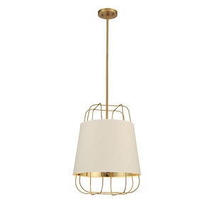 Tura - 3 Light Pendant in Transitional Style - 16 Inches Wide by 20.75 Inches High