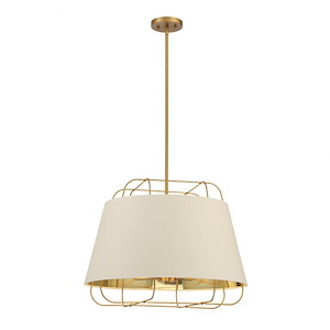 Tura - 6 Light Pendant in Transitional Style - 24 Inches Wide by 18 Inches High