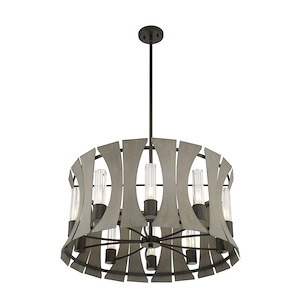 Pennino - 40W 10 Led Chandelier In Transitional Style - 28.5 Inches Wide By 14.5 Inches High