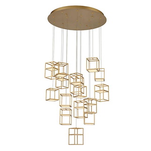 Ferro - 88W 1 LED Chandelier in Transitional Style - 32 Inches Wide by 8.25 Inches High