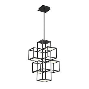 Ferro - 26W 1 LED Pendant in Transitional Style - 15.5 Inches Wide by 21 Inches High
