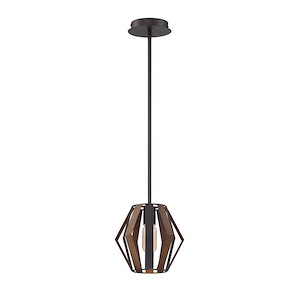 Bevelo - 1 Light Mini Pendant In Transitional Industrial Style - 8.75 Inches Wide By 8 Inches High - 1212858