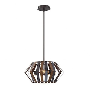Bevelo - 3 Light Convertible Pendant In Transitional Industrial Style - 16 Inches Wide By 8 Inches High