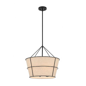 Mantello - 4 Light Pendant In Transitional Farmhouse Style - 2.25 Inches Wide By 19.5 Inches High