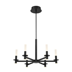 Torna - 228W 6 LED Chandelier in Transitional Style - 27.5 Inches Wide by 17.25 Inches High