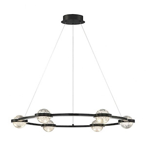 Circolo - 34W 6 Led Chandelier In Contemporary Modern Style - 35.5 Inches Wide By 4 Inches High - 1212634