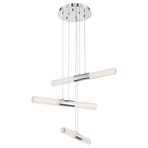 Crossley - 40.5W 6 Led Chandelier In Posh &amp; Luxe Modern Style - 32.5 Inches Wide By 9 Inches High