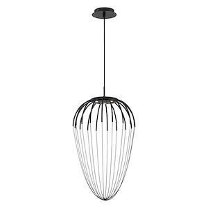 Frusta - 13.5W 3 LED Pendant in Scandinavian Transitional Style - 14.75 Inches Wide by 27 Inches High