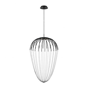 Frusta - 22.5W 5 LED Pendant in Scandinavian Transitional Style - 2 Inches Wide by 34.5 Inches High - 1050045