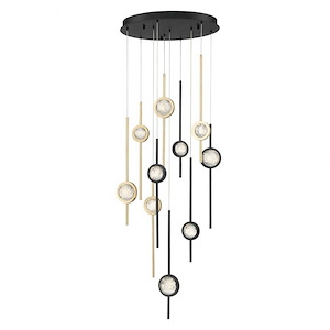 Barletta - 57W 10 LED Chandelier in Posh &amp; Luxe Modern Style - 24 Inches Wide by 23.5 Inches High