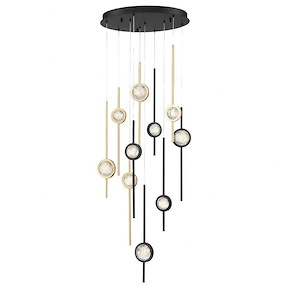 Barletta - 57W 10 LED Chandelier in Posh &amp; Luxe Modern Style - 24 Inches Wide by 23.5 Inches High
