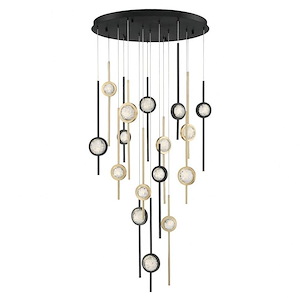 Barletta - 90W 16 LED Chandelier in Posh &amp; Luxe Modern Style - 32 Inches Wide by 23.5 Inches High