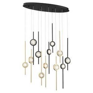 Barletta - 68W 12 LED Chandelier in Posh &amp; Luxe Modern Style - 12 Inches Wide by 23.5 Inches High