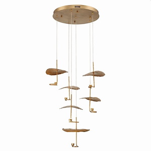 Lagatto - 102W 6 Led Chandelier In Modern And Contemporary Style-11.75 Inches Tall And 28 Inches Wide - 1212801
